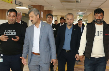 Genel Başkan Yardımcımız Yahya Oğraş ve beraberindeki heyetle Siverek'te okul saldırısında yaralananları ziyaret etti